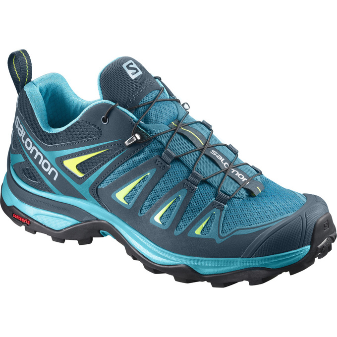 Salomon Singapore Womens Hiking Shoes - X ULTRA 3 W Navy/Turquoise | 14096-OXGV